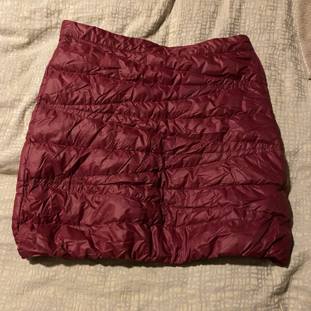 RED FOX quilted puffer skirt